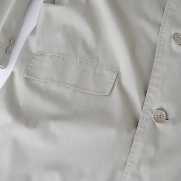 Vintage Sears "Perma-Prest" Tan with Checker  Liner made in U.S.A. - Picture 9 of 14